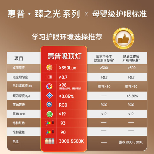 HP ceiling lamp living room headlight three-room and two-living room Puri eye protection smart Nordic style Zhongshan Zhenzhi light package installation