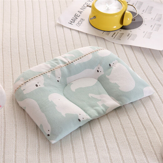 Shijanu new product baby shaped pillow 0-1 year old baby anti-head deflection U-shaped pillow cassia seed cervical spine pillow No. 2 color (20*24cm)_cassia seed filling 20x24x1cm