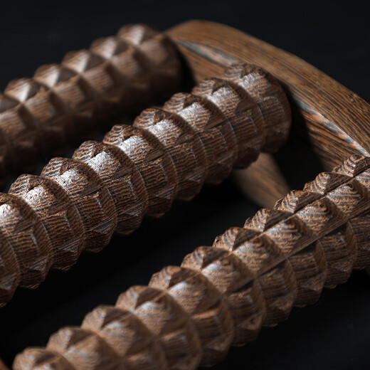 Fantasy Chicken Wing Wood Hand Massager Desktop Roller Arm Rolling Massage Household Massage Point Rubbing Foot Rows Foot Rows (10 Rows)