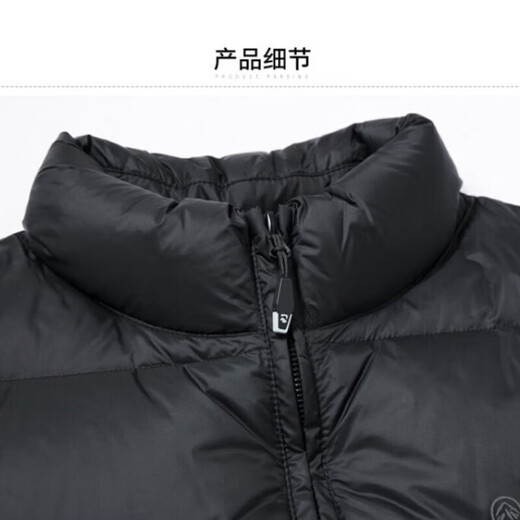 JASONWOOD正品奢侈高端品牌轻薄羽绒服男士2025冬季中年立领面包服保暖外套 高档黑色【现货速达】 冬季 XL