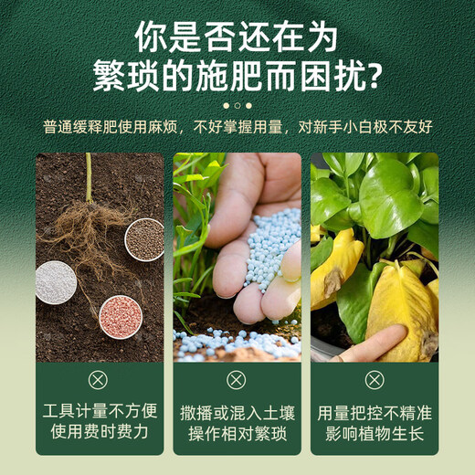 Guoguang Shiqi plant nutrition bar flower fertilizer slow-release fertilizer for household potted flowers nitrogen, phosphorus and potassium compound succulent fertilizer nutrition bar 1 box + bicloprid