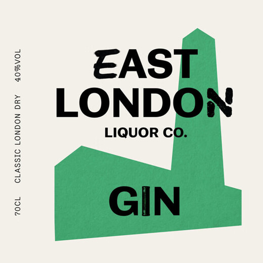 East London Gin Original Bottle Imported Foreign Liquor Gin Mixing Base East London Dry Gin 700mL 1 Bottle