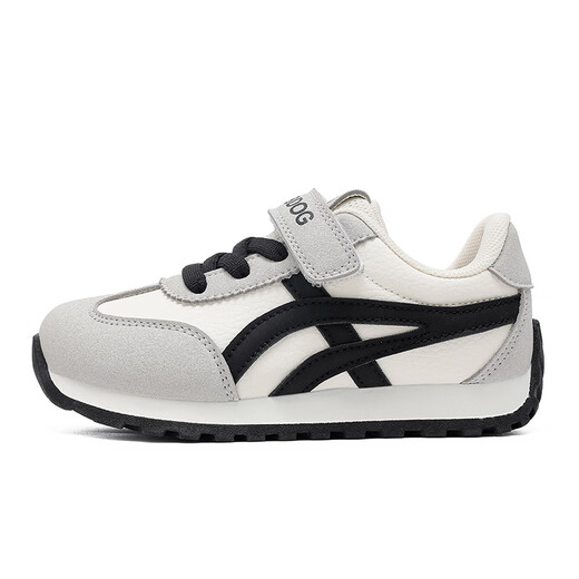 BOBDOG children's shoes spring new style boys' comfortable and versatile casual shoes 2026 big children's low-cut running shoes children's sports shoes for women m/black 26 suitable for feet 15.8cm long