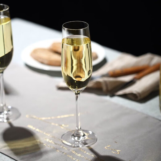 KING DEALAY Champagne flute tall crystal glass wine set Champagne flute 190ml 2 pieces