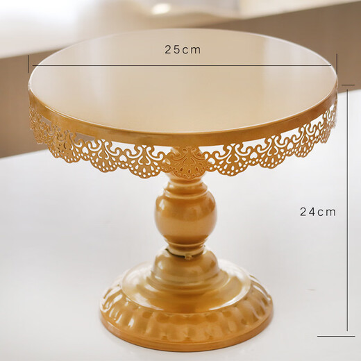 Miaopule ins style tall tray dessert table fruit plate stainless steel cake stand wedding props large gold