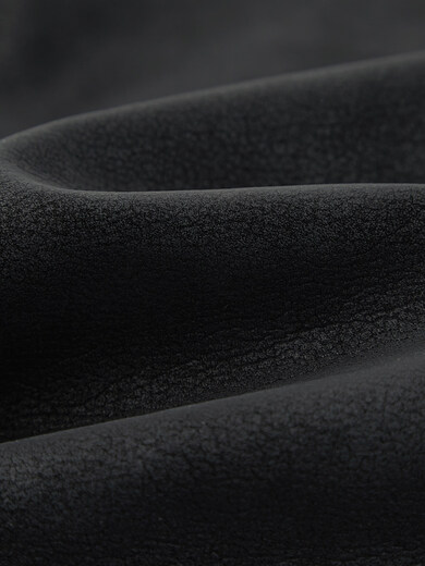 BONELESS Island of Freedom deconstructed loose-leaf punk leather jacket black XL