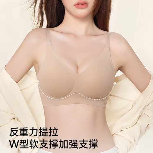 Urban Beauty 2-piece underwear for women with small breasts, comfortable and seamless soft support, breast reduction, anti-sagging, anti-expansion bra