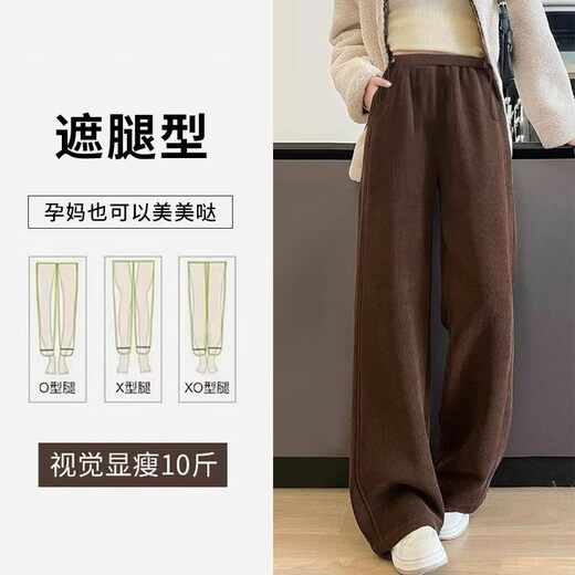 Jingqi Maternity Pants for Winter Outerwear 2026 New Northeastern Cotton Pants with Velvet and Thickened Lamb Velvet Warm Wide-leg Pants Black, Cold Resistant Below 0 Degrees One Pair for Winter L Recommended Weight 110-130 Jin Jin is equal to 0.5 kg