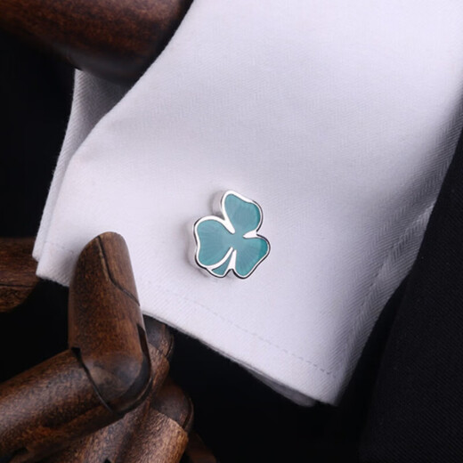 Men's French shirt cufflinks, hand-carved, suit French cufflinks, cufflinks, shirt cuff buttoning gift, gold-plated Qiyi crystal cufflinks