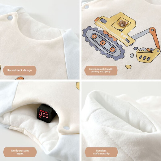 Fat Donglai purchases newborn baby A-type half-back clothes for autumn and winter 120g quilted warm 7A52 size baby tops cotton monk clothes Moon Bear single piece 120g cotton half-back clothes 52 cm Recommended baby weight 4-9Jin Jin is equal to 0.5 kg