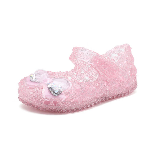 SATCHI jelly shoes sweet hollow waterproof low-top children's sandals for small and medium-sized children gold 23