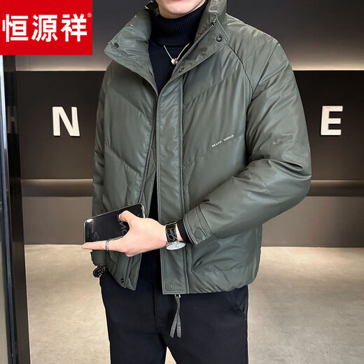 Hengyuanxiang Down Jacket Winter Thickened 2026 New Short Fashionable High-Level Casual Jacket Black XL