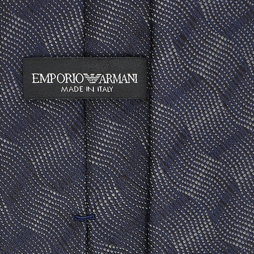 EMPORIO ARMANI/Armani official flagship New Year gift new men's mulberry silk hand jacquard formal tie spring FB172-navy blue one size