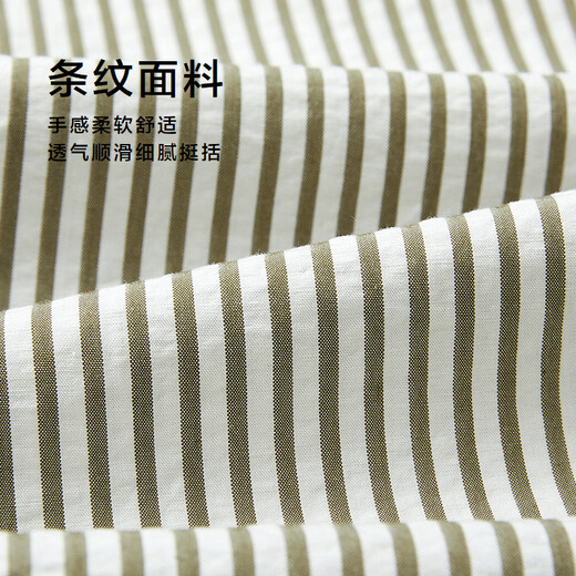 HLA Hailan House short-sleeved shirt for men in summer 26 cool striped square collar shirt for men