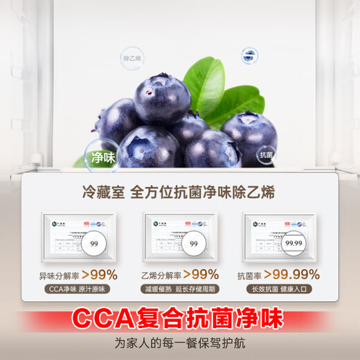 Rongsheng 545L side-by-side door refrigerator ultra-thin large capacity household first-class energy efficiency air-cooled frost-free dual frequency conversion energy-saving fresh-keeping trade-in BCD-545WD6HP national subsidy
