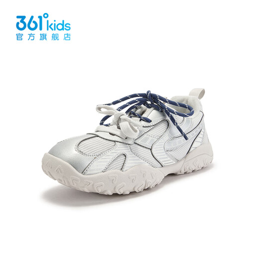 361 Shopping Mall Same Style Children's Shoes Girls Casual Shoes 2026 Spring New Medium and Large Children's Shoes Water Clear Gray/Silver 35