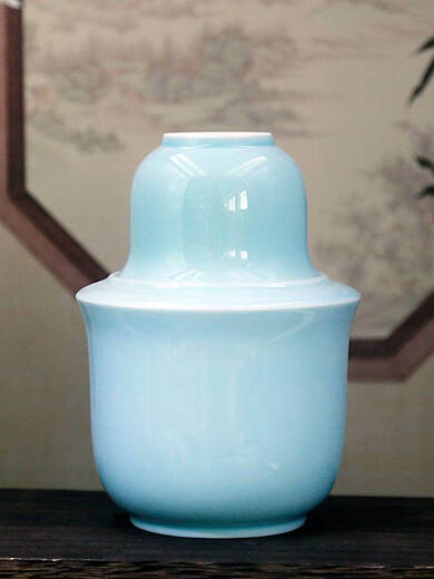 Yonghuan purchase products ceramic half pound wine warmer, wine warmer, hot wine pot, hot wine pot, family traditional hot water and wine HL half Jin Jin equal to 0.5 kg wine warmer plum green