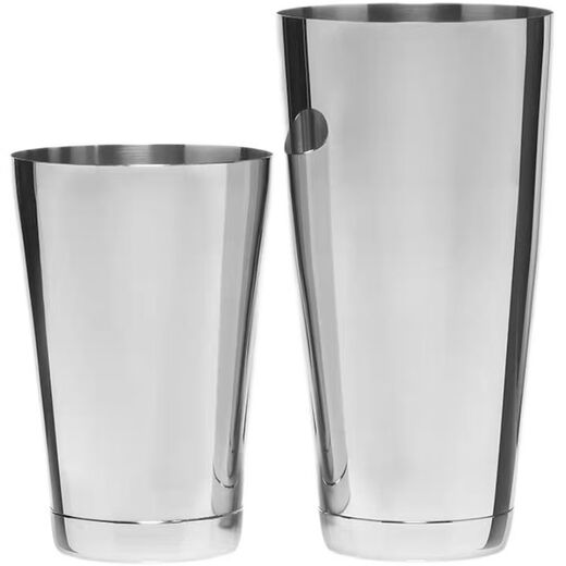 Fantasy wine set Boston shaker mirror light mixer bar two-stage shaker single bottom black plated