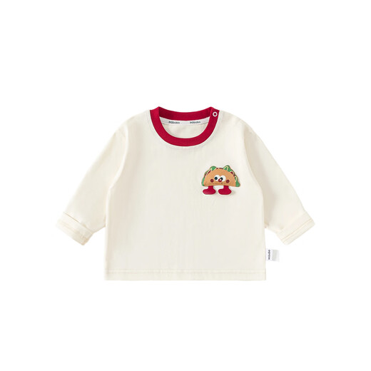 INSBOBO Children's T-shirt 2026 Spring Boys New Baby Style Children's Clothes Girls Clothes Tops Spring and Autumn Bottoming Shirts Beige 100