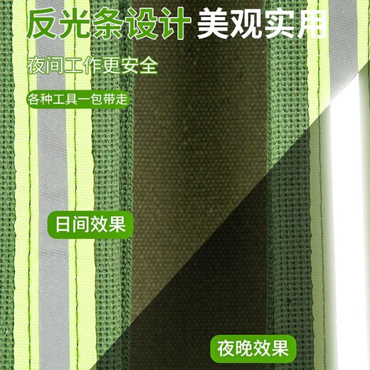 Backpack tool bag large backpack multifunctional repair canvas woodworking thickened wear-resistant portable installation electrician bag practical and durable non-fading double shoulder large size length 40 width 20 height 40cm