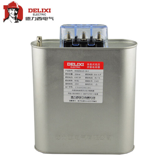 Delixi Capacitor BSMJS self-healing low-voltage capacitor 0.45 0.4 101516182025304050v- BSMJS-0.45-16-3