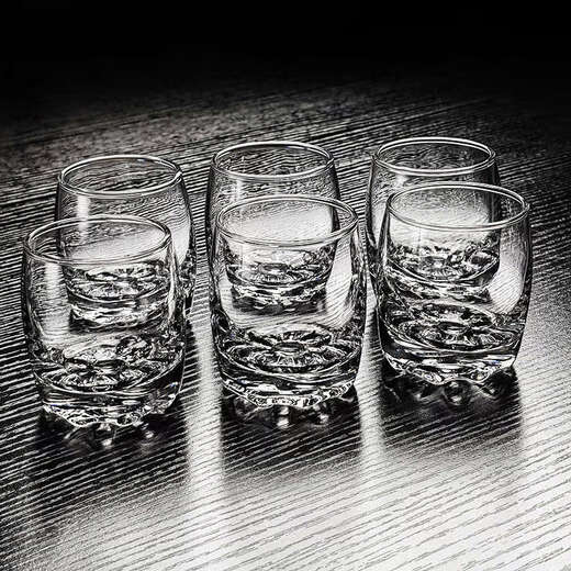 Yusenyi glass wine glass white wine glass one and a half spirits grade light luxury 8ml end exquisite 80ml wine glass 6 pieces