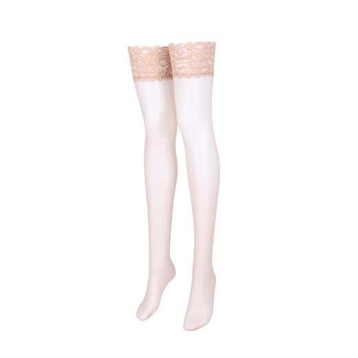 Limerence M Limerence Monet Garden Silky Glossy Stockings Women's Thin Spring and Autumn Stockings Sexy Lace High Stockings White M 0.01 Silky Style One Size (150-180c)