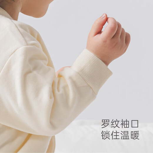 Wooden cotton baby fleece small coat autumn and winter baby cardigan going out pure cotton sweatshirt baby warm top autumn clothing Mocha brown winter kitten 80