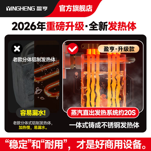 Yingheng Commercial Steam Cleaner High Temperature and High Pressure Housekeeping Home Appliance Cleaning Air Conditioning Tools Household Multifunctional All-in-One Cleaning Equipment High Temperature Kitchen Oil Fume Degreasing Cleaning Machine Enhanced Long Range Pro Version Button Model High Configuration