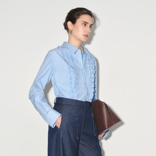 Eifini shopping mall same style eifini shirt 1G1120261 sky blue L