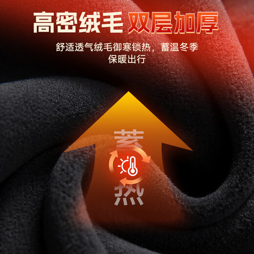 Li Ning earmuffs to keep warm in the winter season, thickened forehead and ear warmers, sports running headband, windproof earbags, plus velvet earmuffs for men and women