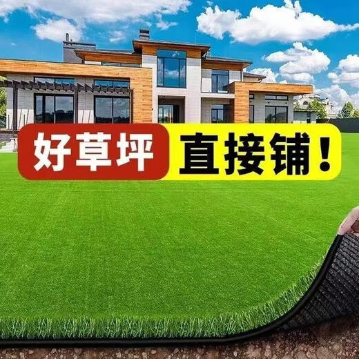 Simulated lawn carpet, artificial fake turf bedding, balcony kindergarten outdoor mat, plastic turf green space decoration, 2.0cm high-end model, export model, 1 square meter