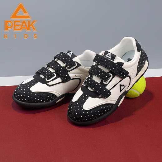 PEAK niche Velcro moral training shoes women's shoes children's sports and leisure white shoes men XEK611010E white/red 35
