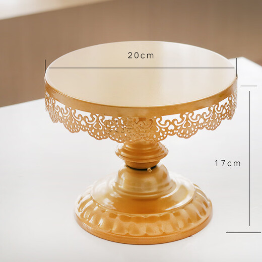 Miaopule ins style tall tray dessert table fruit plate stainless steel cake stand wedding props large gold