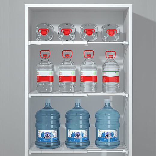 Baiyuan clothing layered storage partition wardrobe organization nail-free punch-free dormitory bracket partition cabinet storage rack telescopic range 48 cm long to 42 cm deep