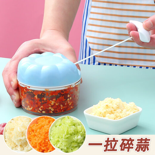 Tuojin imported quality mini manual garlic mince from Japan, garlic beater, garlic stirrer, kitchen tool garlic mincer, pink, 1 pack