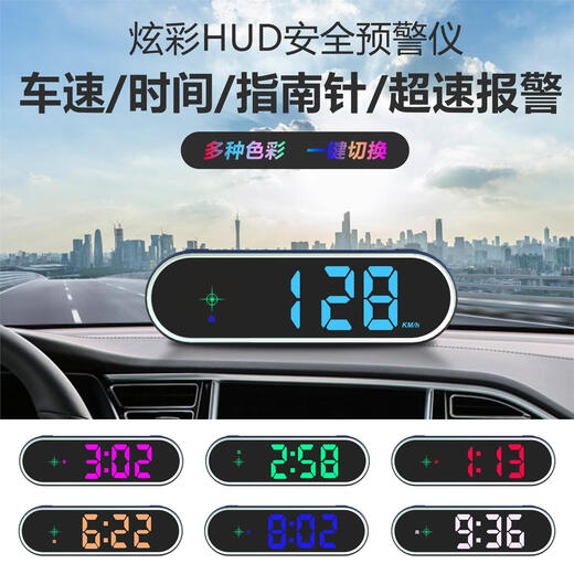 2025 new driving recorder radar speed measurement display car HUD safety warning instrument driving speeding 24 years third generation flagship USB powered voice broadcast