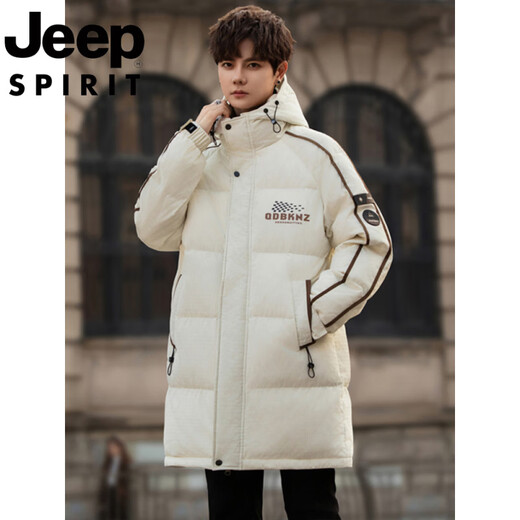 JEEP international brand youth mid-length cotton jacket men's winter 2025 new warm cotton jacket casual cotton jacket 898 black (cotton thickening) quality assurance M 80-100Jin Jin is equal to about 0.5 kg
