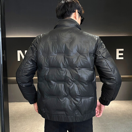 Snow Flying (SNOWFLYING) High-end Short Down Jacket Men's 2025 Winter New Lightweight Warm and Coldproof Clothing Casual and Versatile Winter Jacket Gray