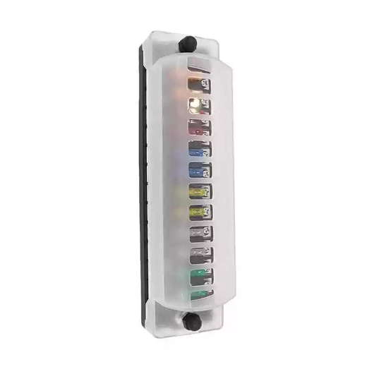 12-way car fuse box single row long fuse holder with positive and negative poles 32v100A car fuse holder 12-way rectangular
