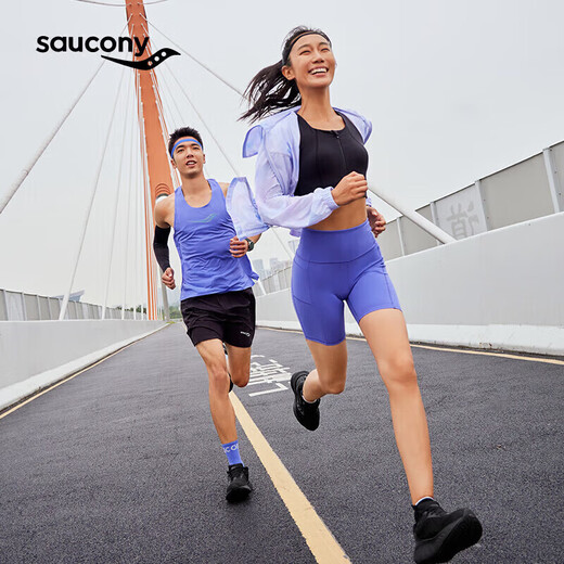 Saucony Peng Yuyan's same style Saucony TRIUMPH Victory 22SE men's running shoes, cushioning and comfortable sports, black 43