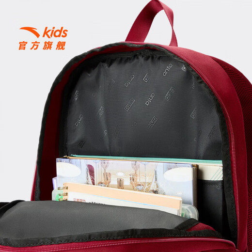 ANTA Children's School Bag Girls Backpack Boys 2026 New Large Capacity Primary School Students 1-6 Grade Handbag Red-2 One Size