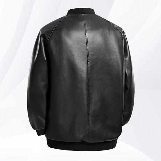 胖东来男士皮衣外套春秋款休闲皮夹克子大尺码男胖东来同款 811咖啡 XL 140160斤