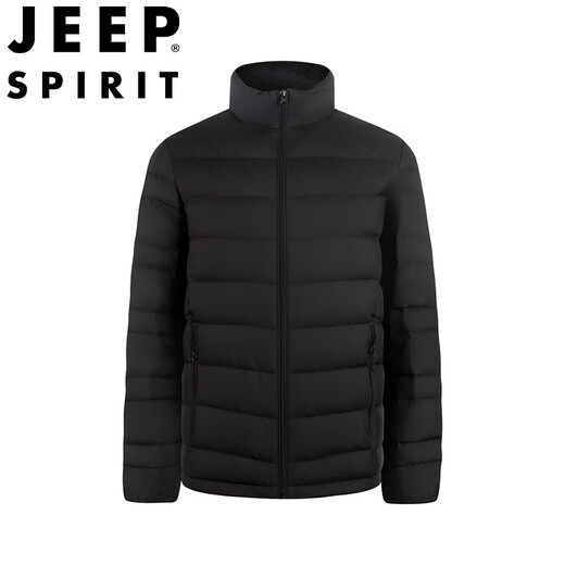 JEEP SPIRIT Джип-пуховик, мужской осенне-зимний тонкий воротник-стойка, утолщенная теплая и универсальная куртка темно-синего цвета 3XL