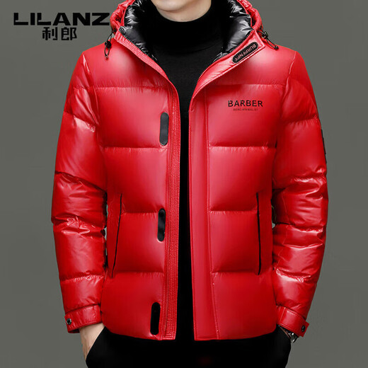 LILANZ пуховик мужская зимняя новая высококачественная брендовая белая мужская куртка на утином пуху с капюшоном черная XL