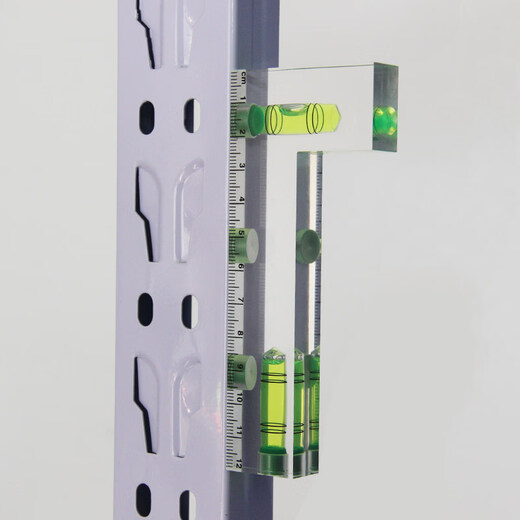 Enbaole fully transparent T-type level 9513 two-way integrated small household mini level bubble level 120mm green water L type magnetic