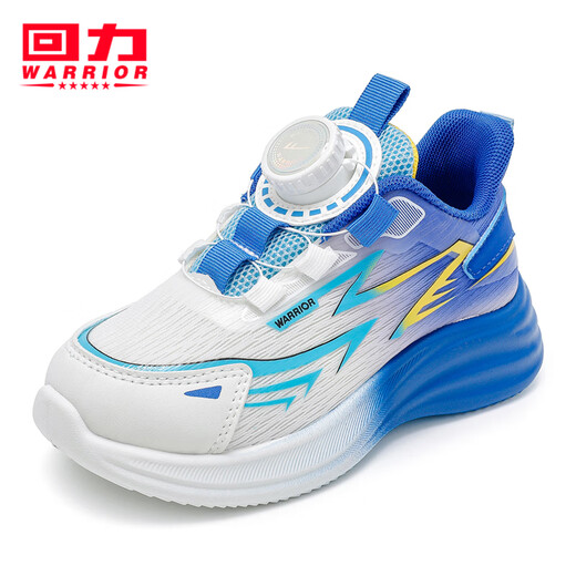 Huali children's shoes children's lightweight running shoes 2026 spring new boys' cool shoes breathable girls' sports shoes blue white yellow 37 inner length about 24cm
