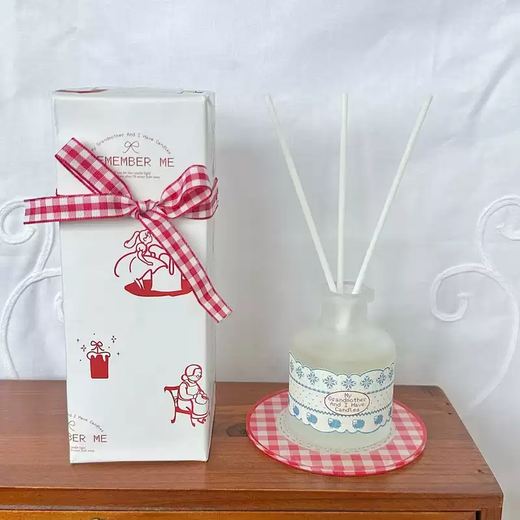 Yusen Remembers My Grandma and Me Fireless Aromatherapy Handmade Gift 50ml Lamb Quilt Lamb Quilt