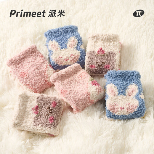 Pami thick socks for women autumn and winter coral velvet spring and autumn confinement stockings plush warm home plus velvet thickened sleep floor socks cute group A_pack 3 pairs one size fits all sizes 36-39 priority delivery