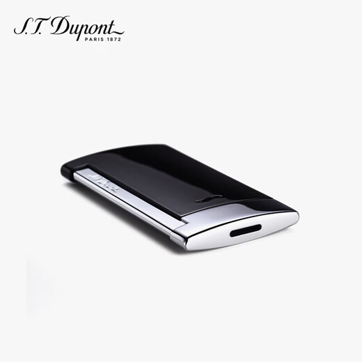 Dupont French Dupont lighter SLIM7 slim torch windproof bright black 27700 high-end gift for men